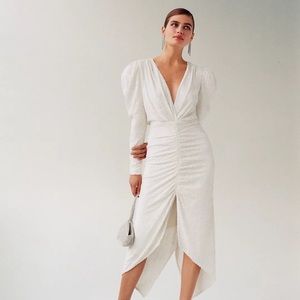 Ronny Kobo White 80s Dress Size M